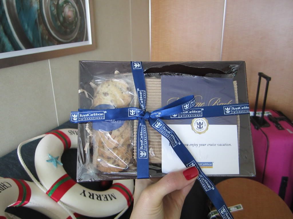 Crown and Anchor gift basket Royal Caribbean International Cruise